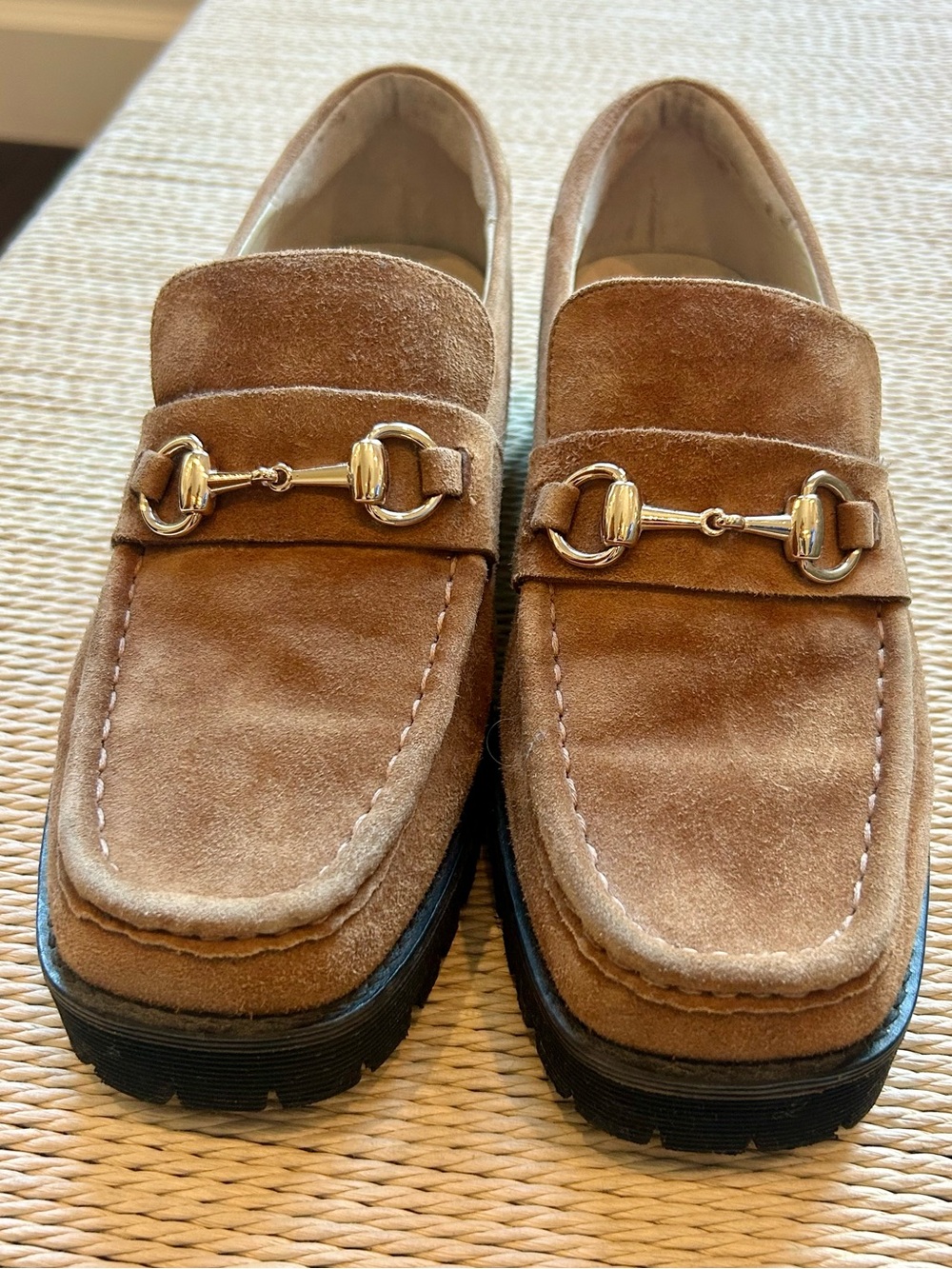 Intentionally Blank HK-2 Loafers in Tan Suede